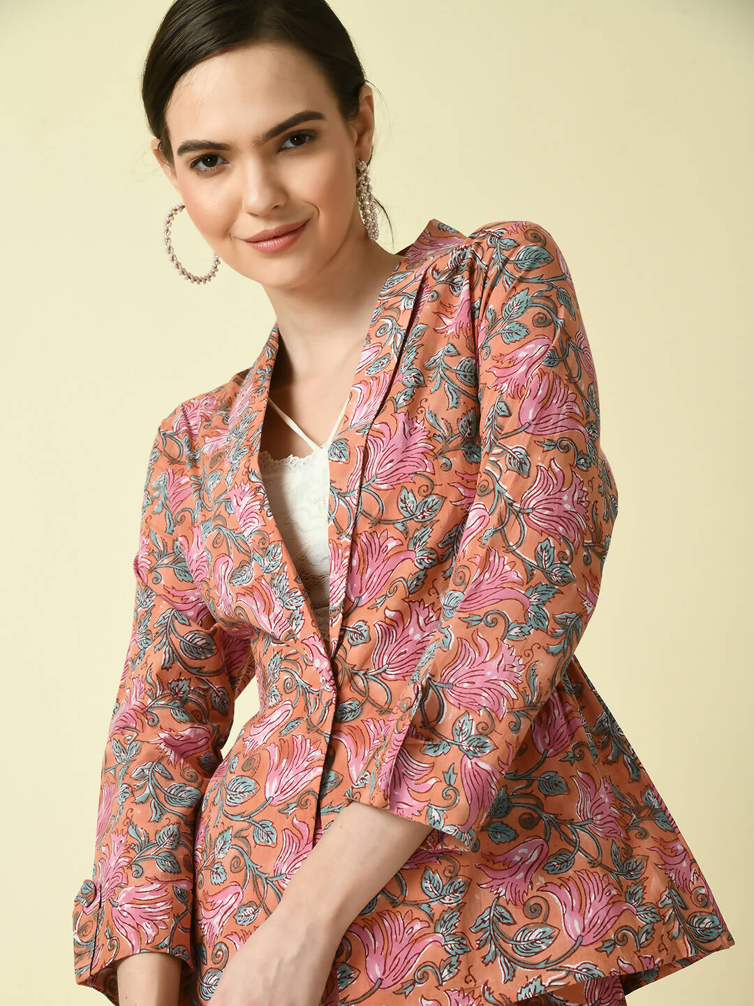 Myshka Women's Multi Cotton Printed jacket - Distacart