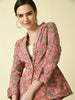 Myshka Women's Multi Cotton Printed jacket - Distacart