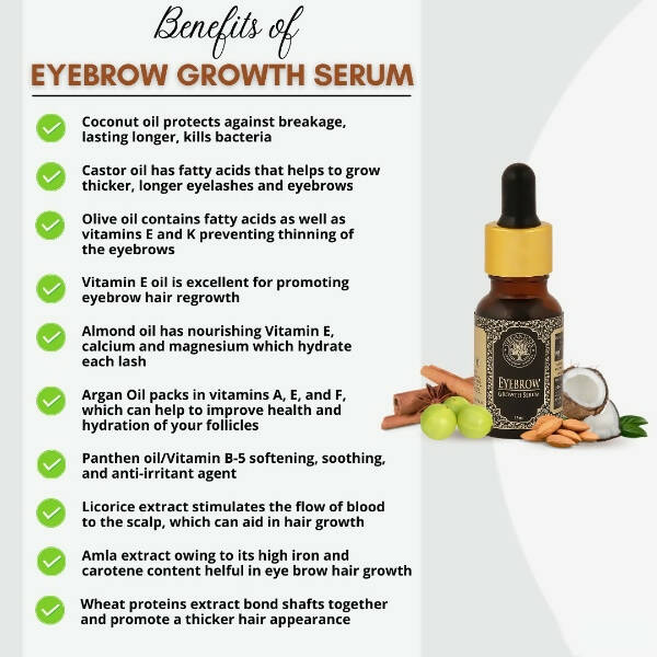Organicos Eye Brow Growth Serum - Distacart