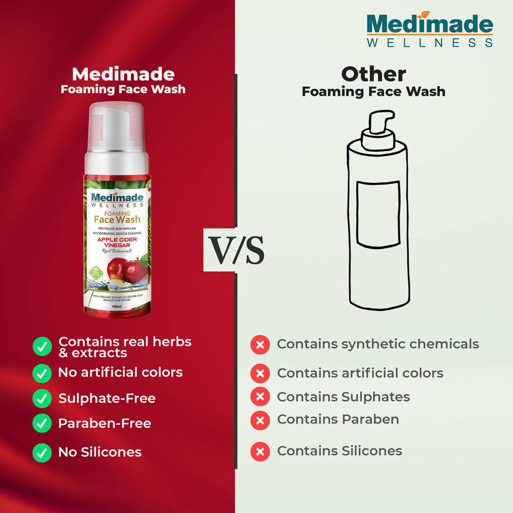 Medimade Wellness Foaming Face Wash With Apple Cider Vinegar