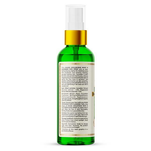 Khadi Organique Mint & Cucumber Face Spary - Distacart