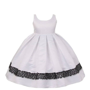 Asmaani Baby Girl's Off-White Colour Satin A-Line Maxi Full Length Dress (AS-DRESS_22154) - Distacart