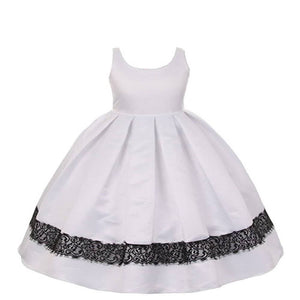 Asmaani Baby Girl's Off-White Colour Satin A-Line Maxi Full Length Dress (AS-DRESS_22154) - Distacart