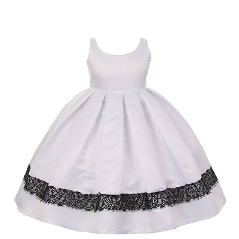 Asmaani Baby Girl&#39;s Off-White Colour Satin A-Line Maxi Full Length Dress (AS-DRESS_22154) - Distacart