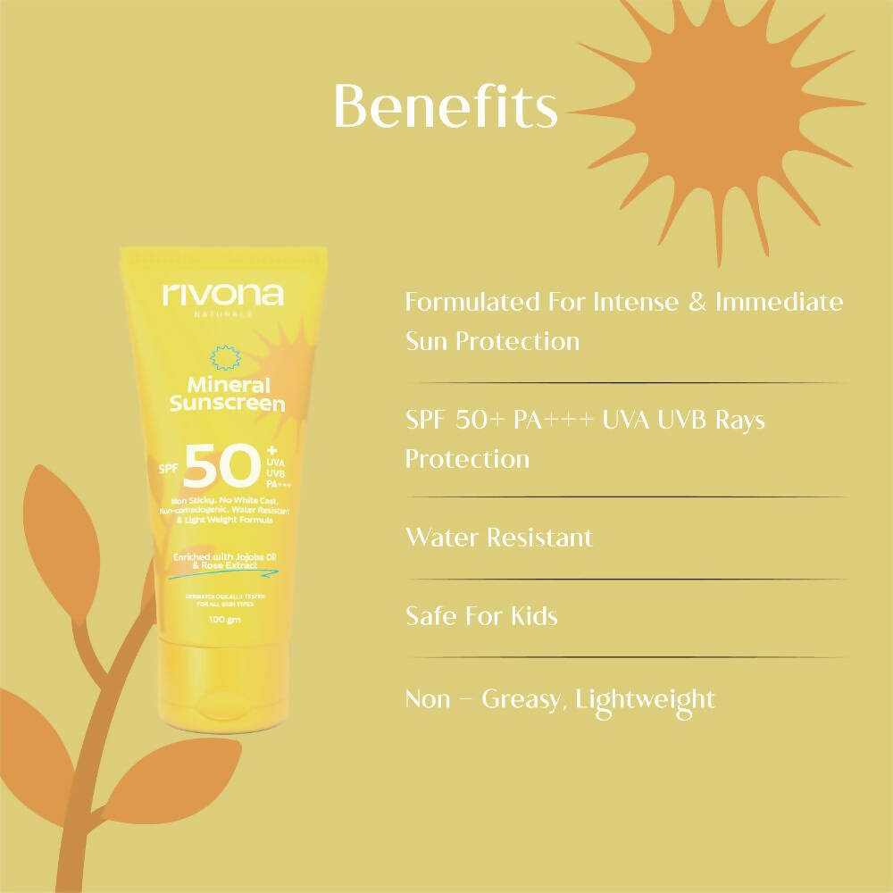 Rivona Naturals Mineral Sunscreen with Spf 50 - Distacart