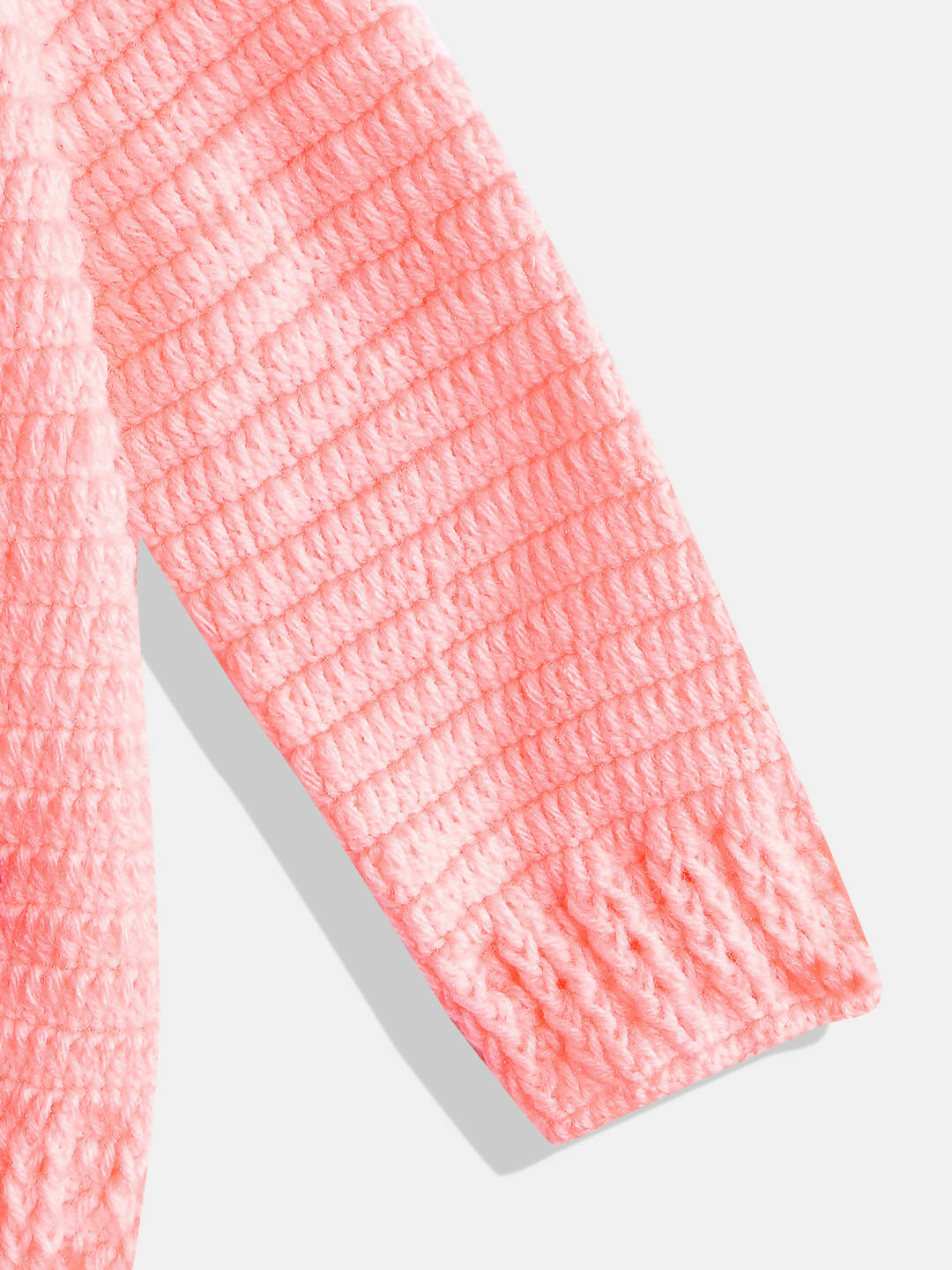 Chutput Kids Pink-Coloured Solid Pullover with Applique Detail - Distacart