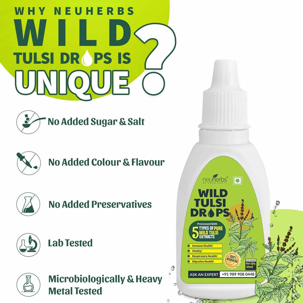 Neuherbs Wild Tulsi Drops - Distacart
