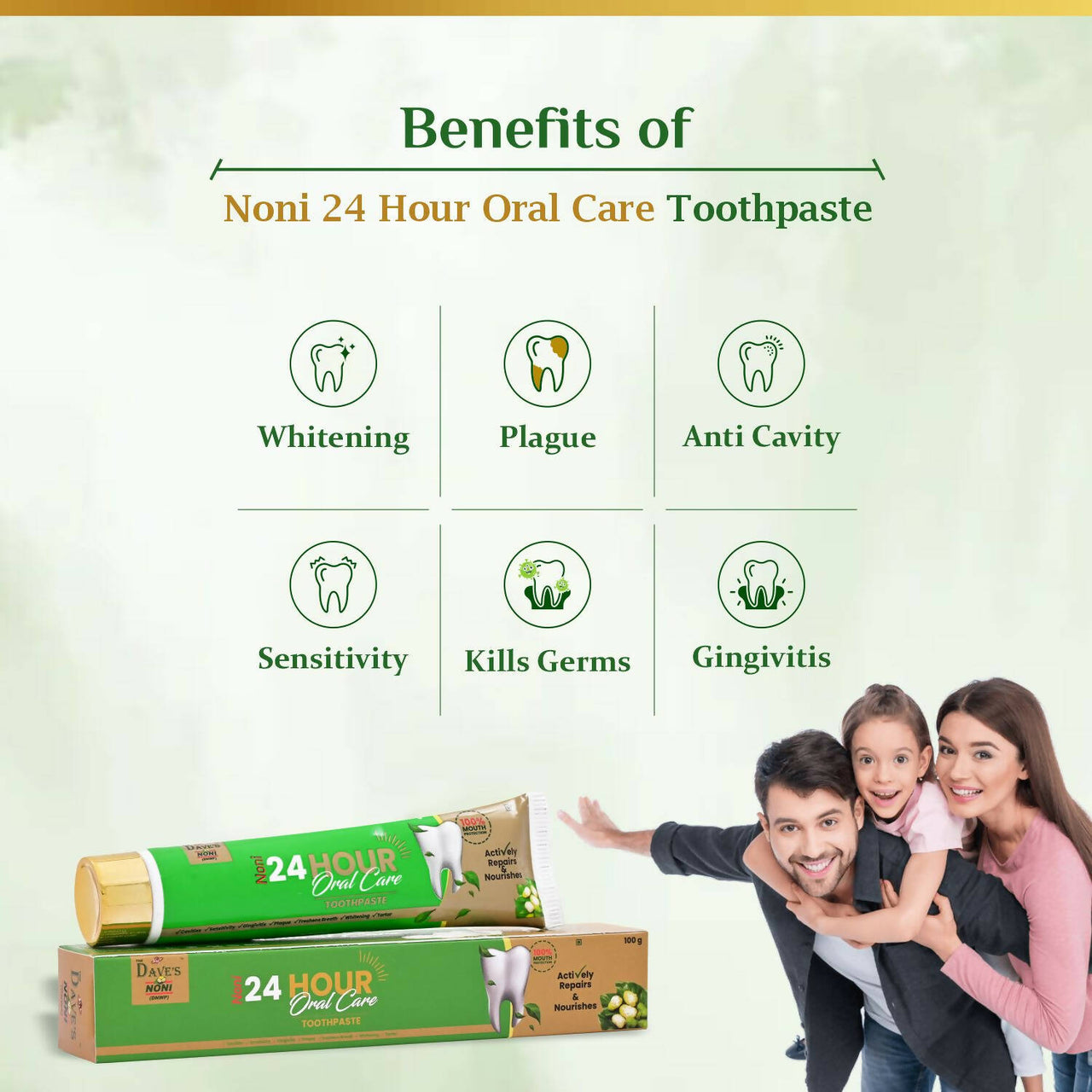 The Dave's Noni 24 Hour Oral Care Toothpaste - Distacart