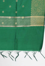 Thumbnail for Mominos Fashion Moeza Women's Banarsi Silk Woven Design Green Dupatta - Distacart
