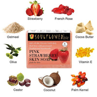 Thumbnail for Soulflower Handmade Pink Strawberry Skin Soap - Distacart