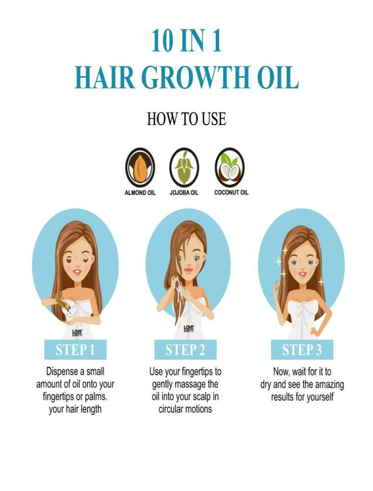 Love Earth 10 In 1 Hair Growth Oil - Distacart