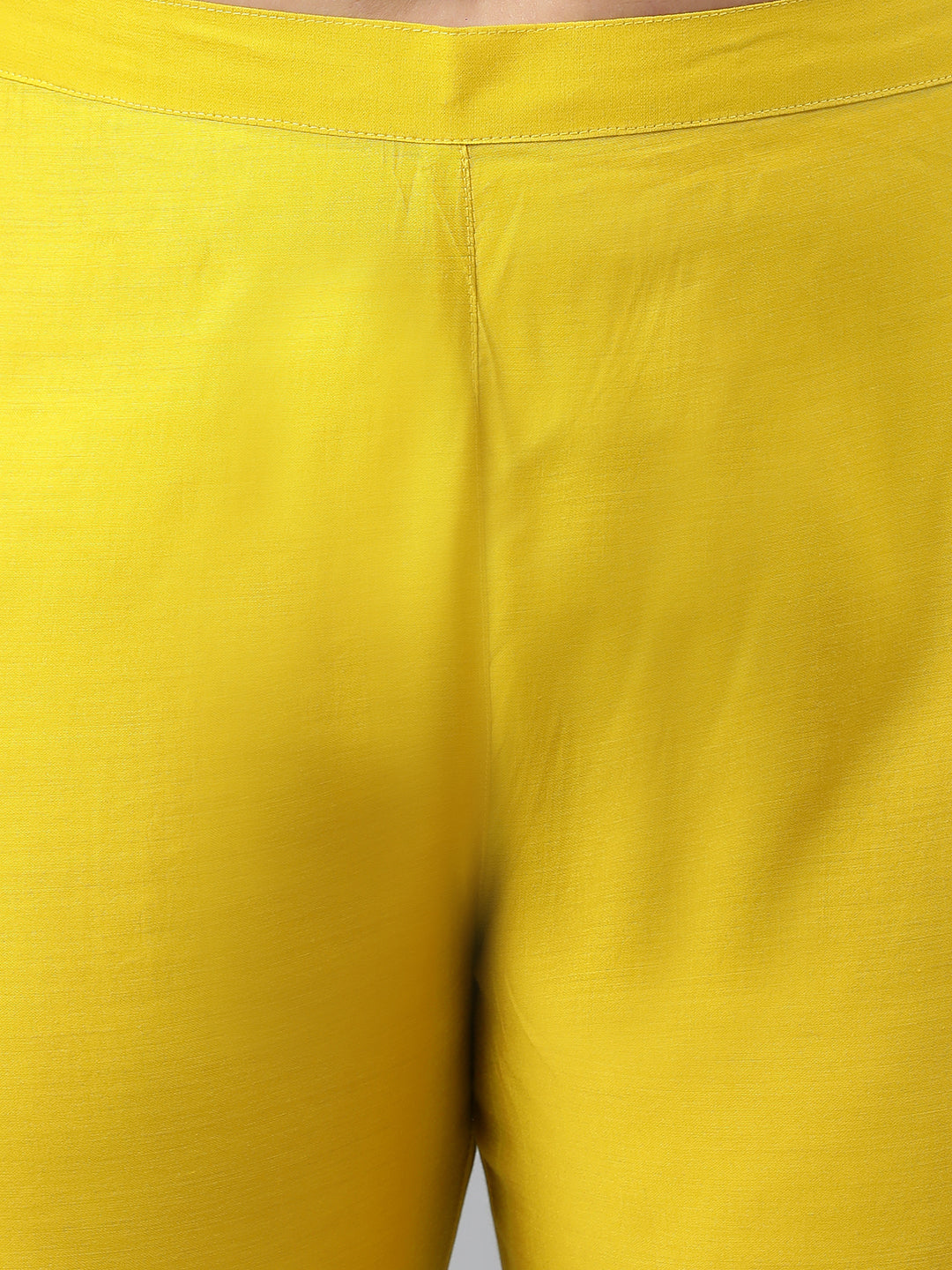 Janasya XL LOVE by Janasya Women's Plus Size Yellow Poly Silk Kurta With Pant - Distacart