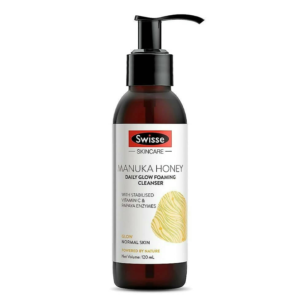 Swisse Skincare Manuka Honey Daily Glow Foaming Cleanser Face Wash with Vitamin C & Papaya Enzymes - Distacart
