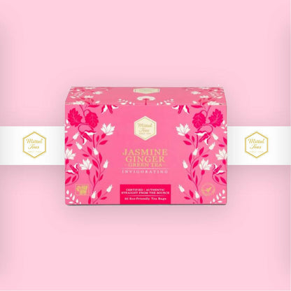 Mittal Teas Jasmine Ginger Green Tea - Eco Friendly Bags - Distacart