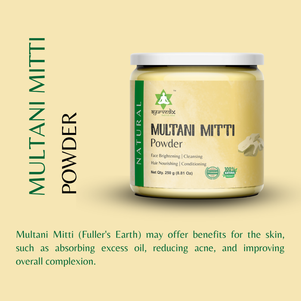 Ayurvedix Natural Multani Mitti Powder - Distacart