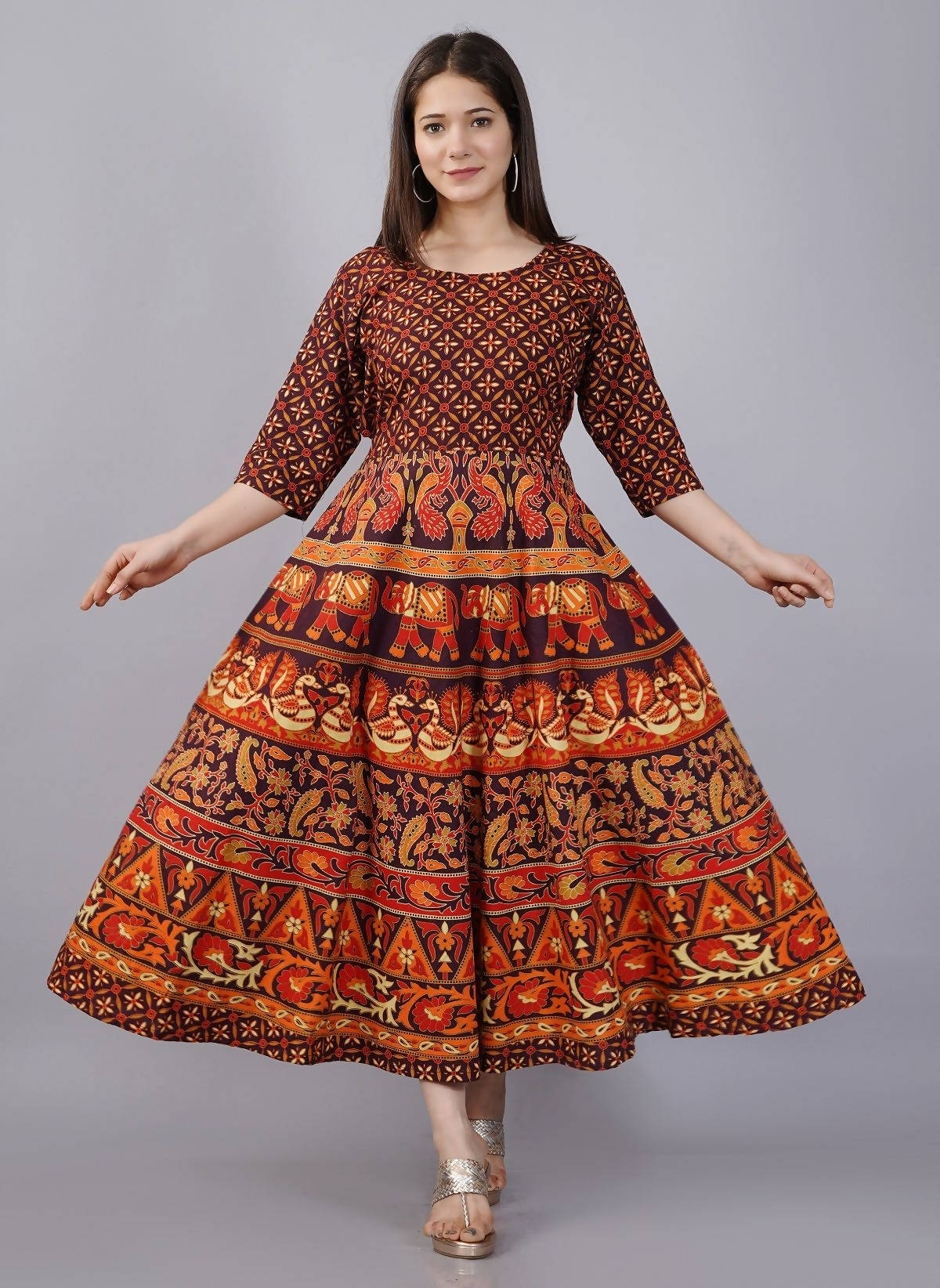 Vamika Multicolor Cotton Printed Party/Casual Wear Kurti (GAM17K)