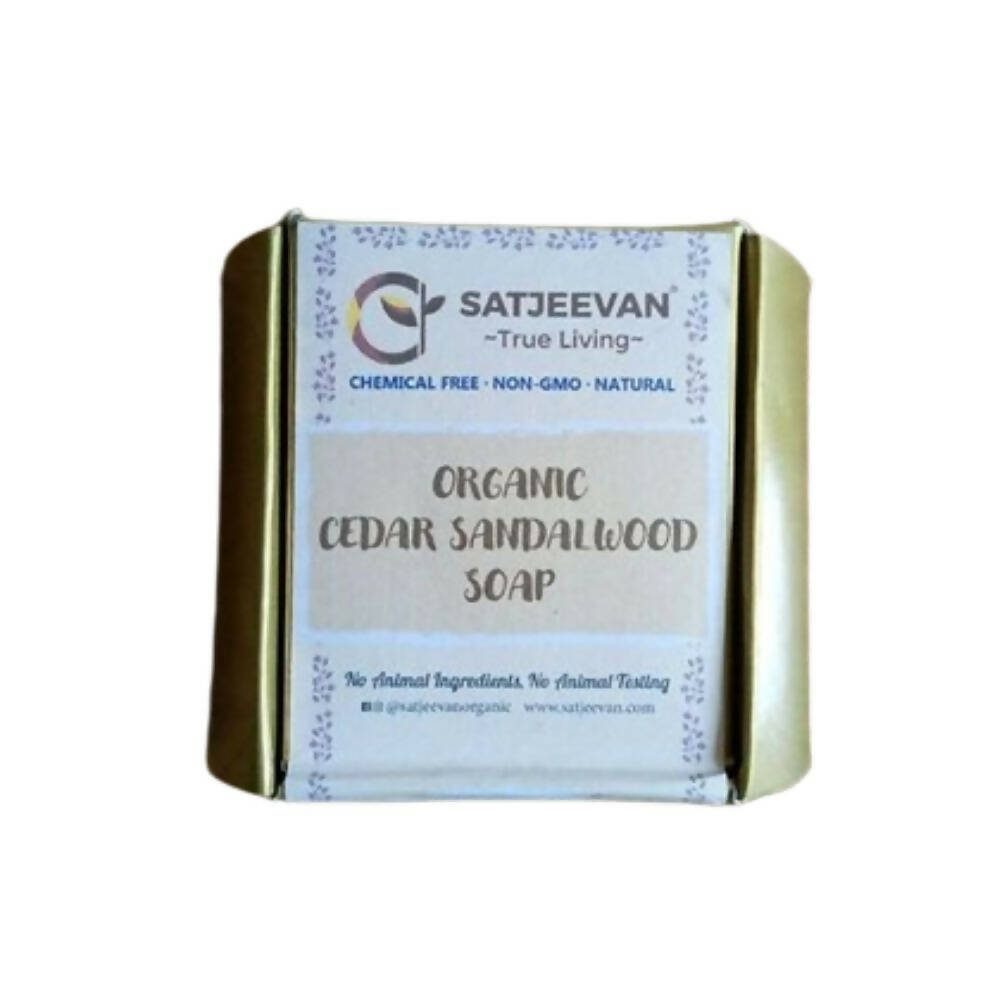Satjeevan Organic Cedar Sandalwood Soap - Distacart