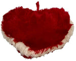 Thumbnail for Red & Milky Love Heart Shape Pillow (Fur) Cushion - Distacart