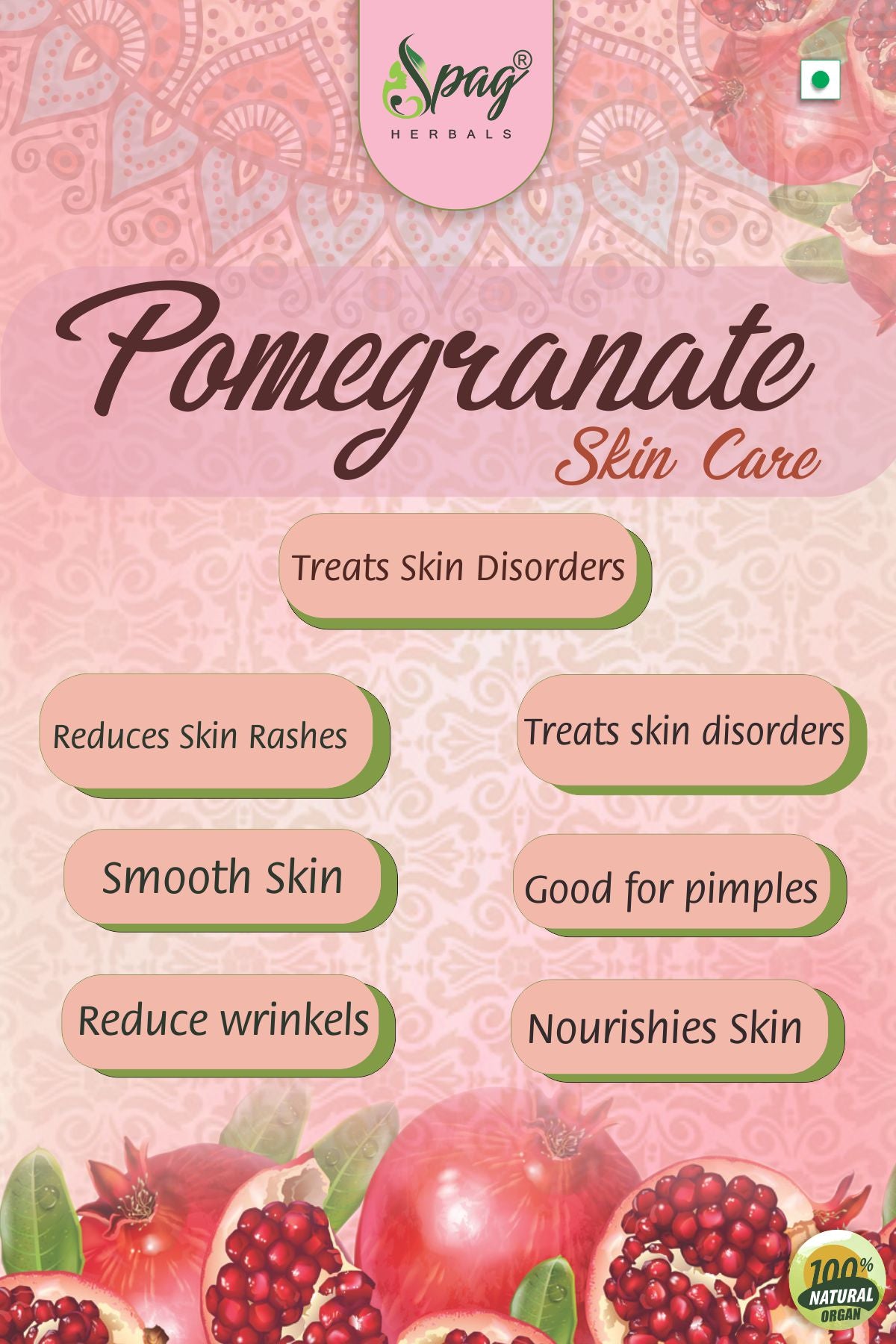 Spag Herbals Premium Pomegranate Powder - Distacart