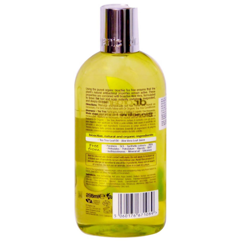 Dr.Organic Tea Tree Shampoo - Distacart