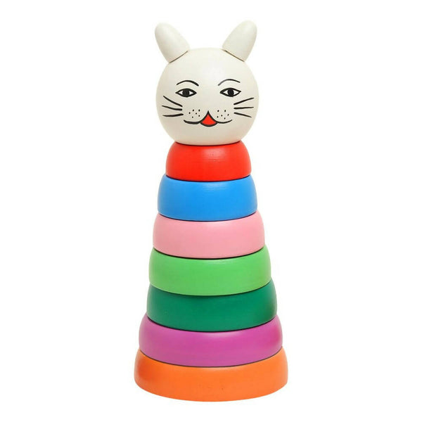 Matoyi Wooden Rainbow Cat Stacker - Distacart