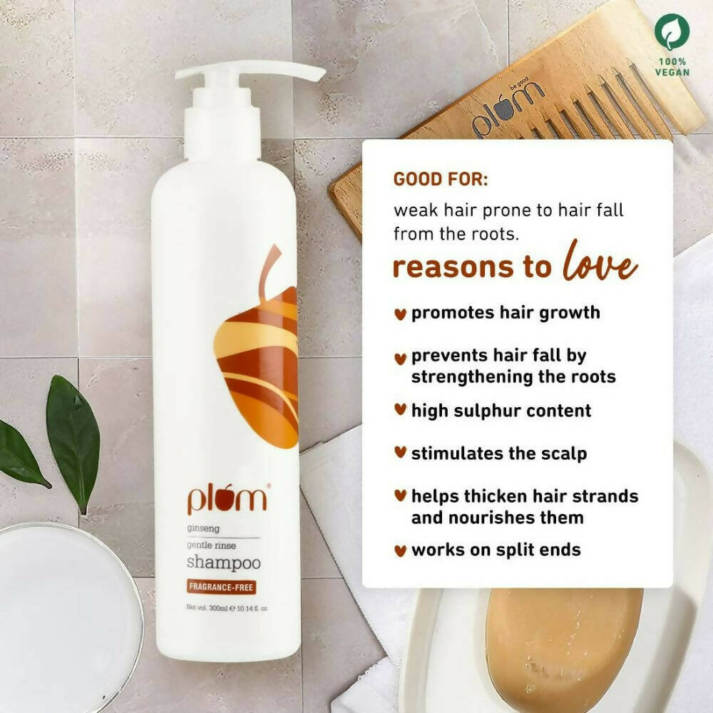 Plum Ginseng Gentle Rinse Shampoo - Distacart