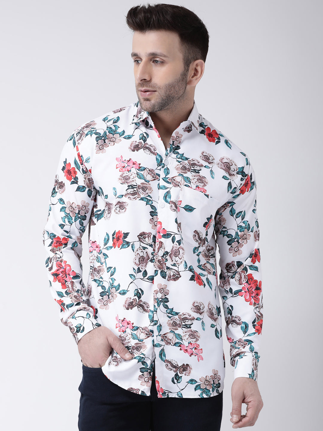 RIAG Multi color Men's Full Sleeves Printed Shirt - Distacart