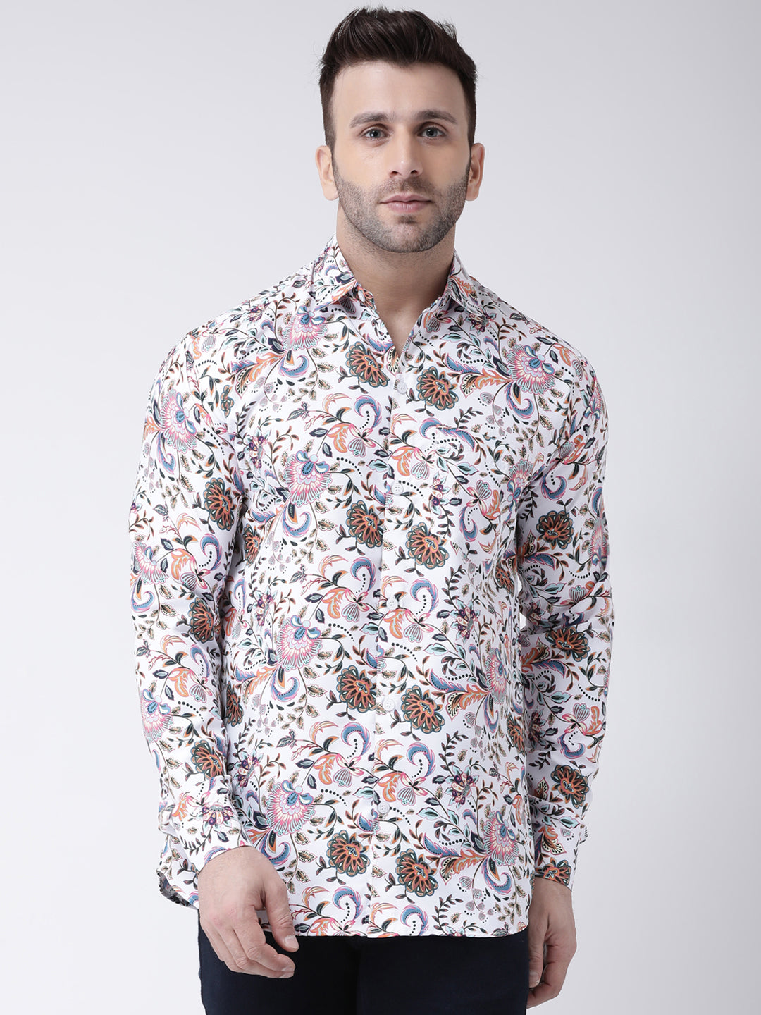 RIAG Multi color Men's Full Sleeves Printed Shirt - Distacart