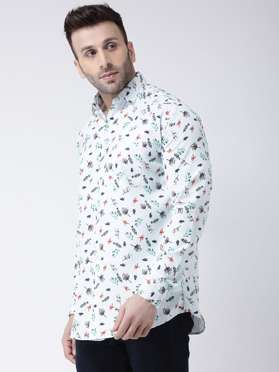 RIAG Multi color Men's Full Sleeves Printed Shirt - Distacart