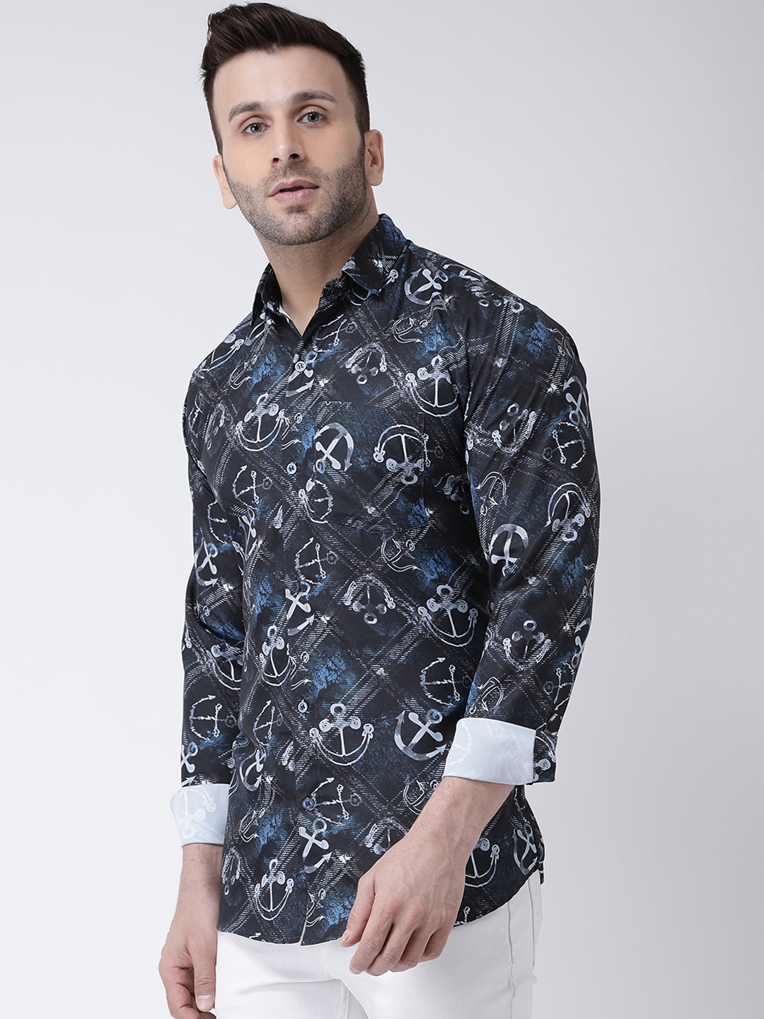 RIAG Multi color Men's Full Sleeves Printed Shirt - Distacart