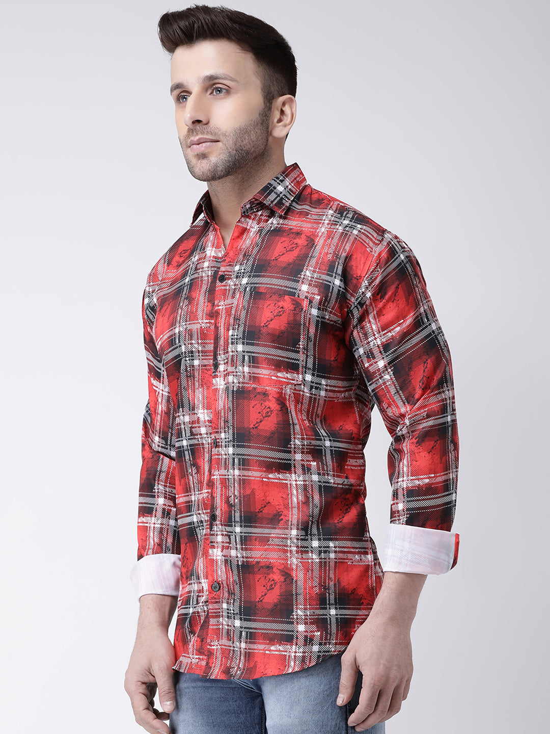 RIAG Multi color Men's Full Sleeves Printed Shirt - Distacart