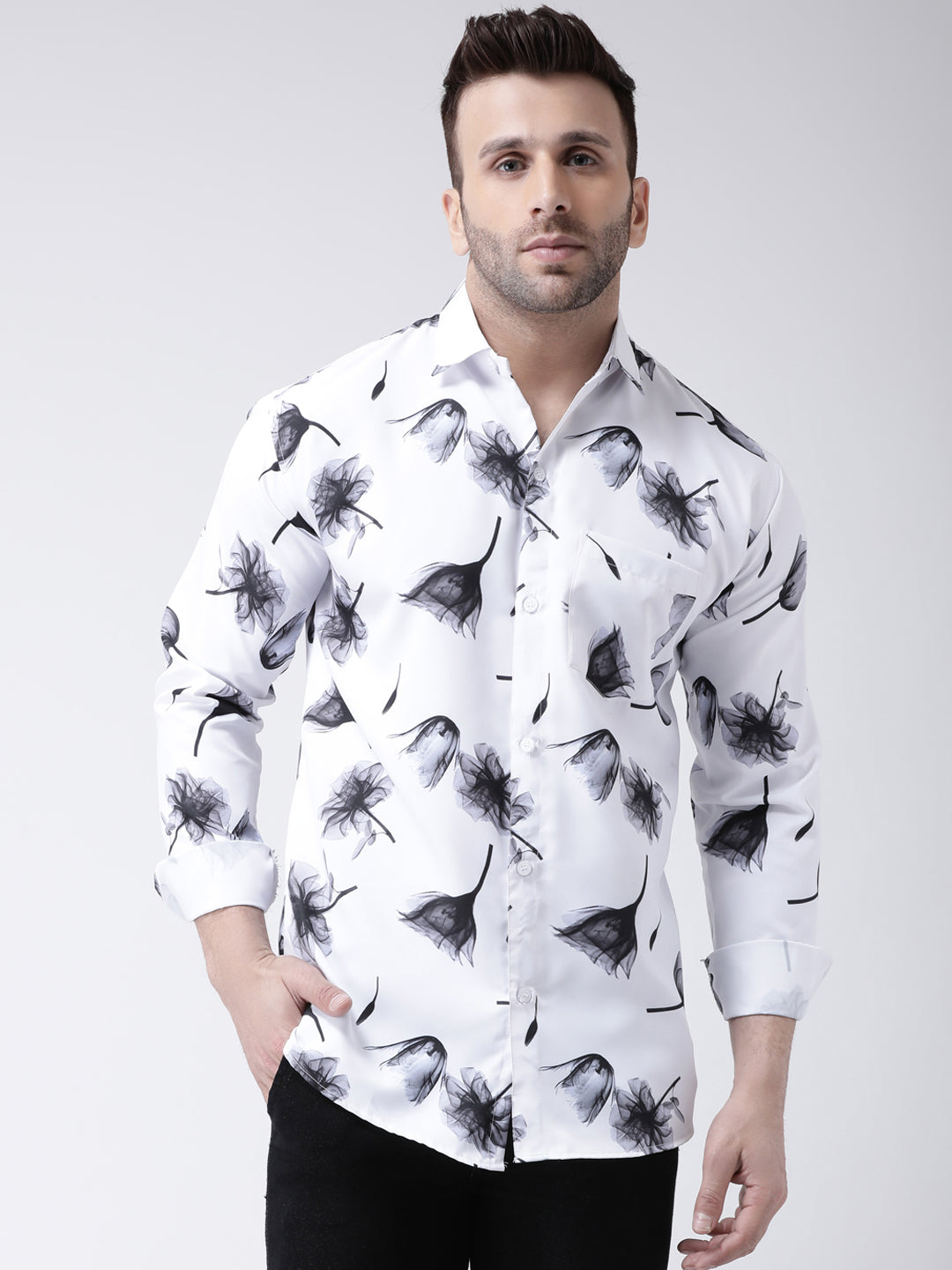 RIAG Multi color Men's Full Sleeves Printed Shirt - Distacart