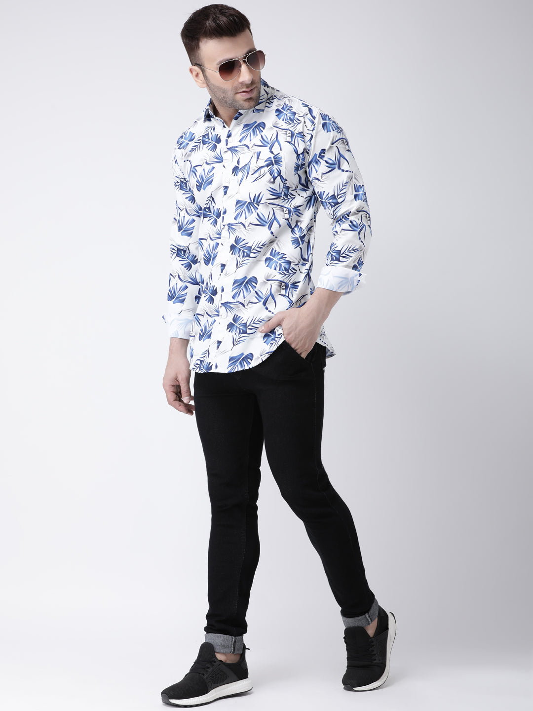 RIAG Multi color Men's Full Sleeves Printed Shirt - Distacart