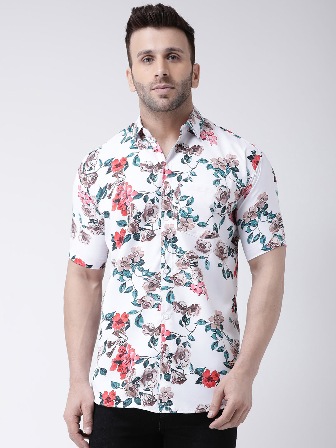 RIAG Multi color Men's Half Sleeves Printed Shirt - Distacart