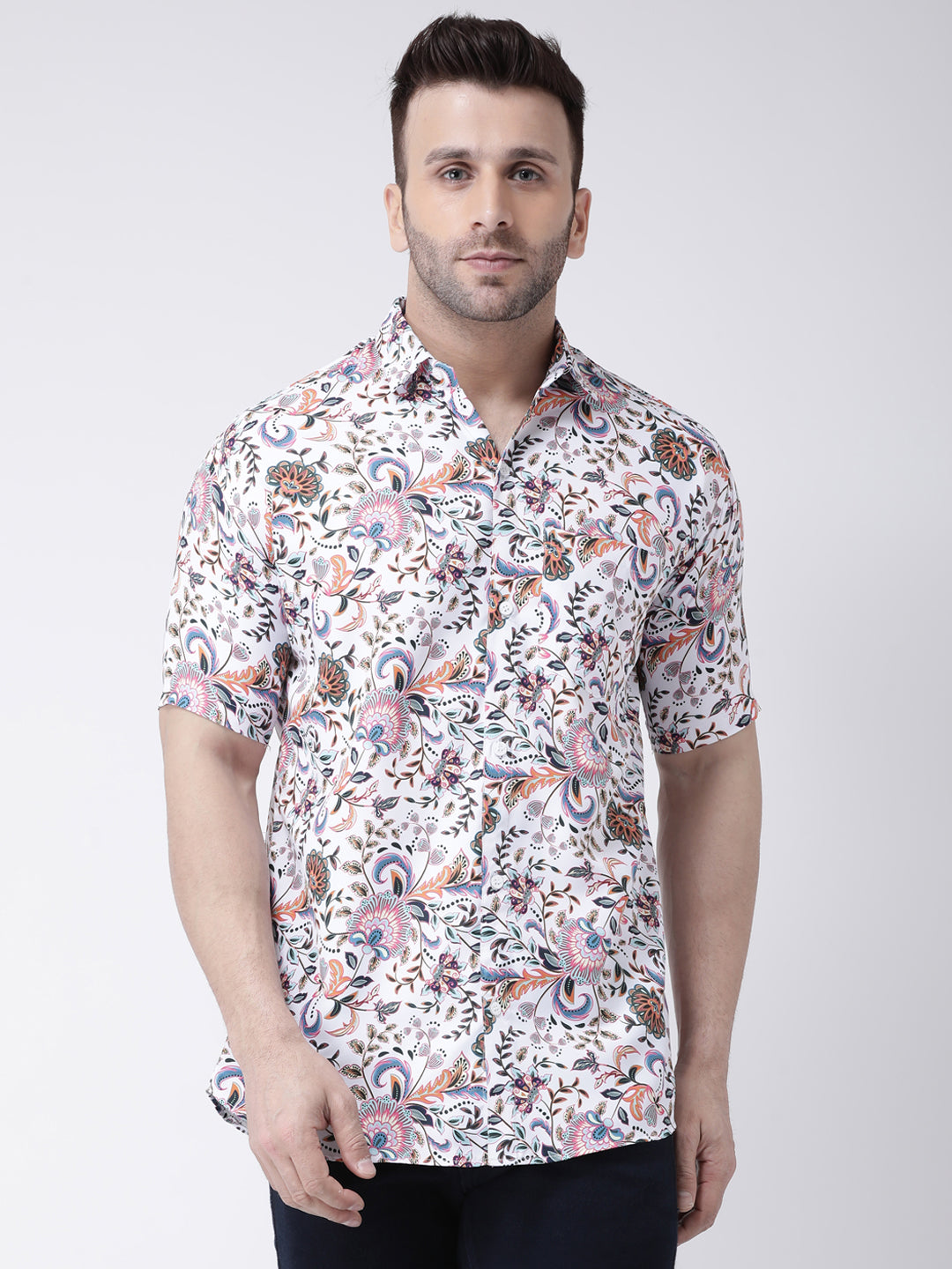 RIAG Multi color Men's Half Sleeves Printed Shirt - Distacart