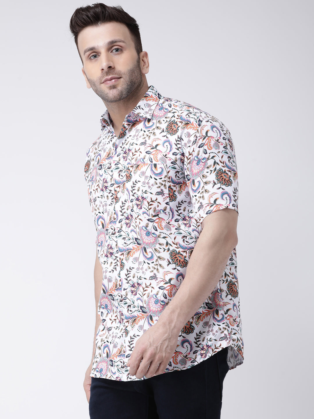 RIAG Multi color Men's Half Sleeves Printed Shirt - Distacart