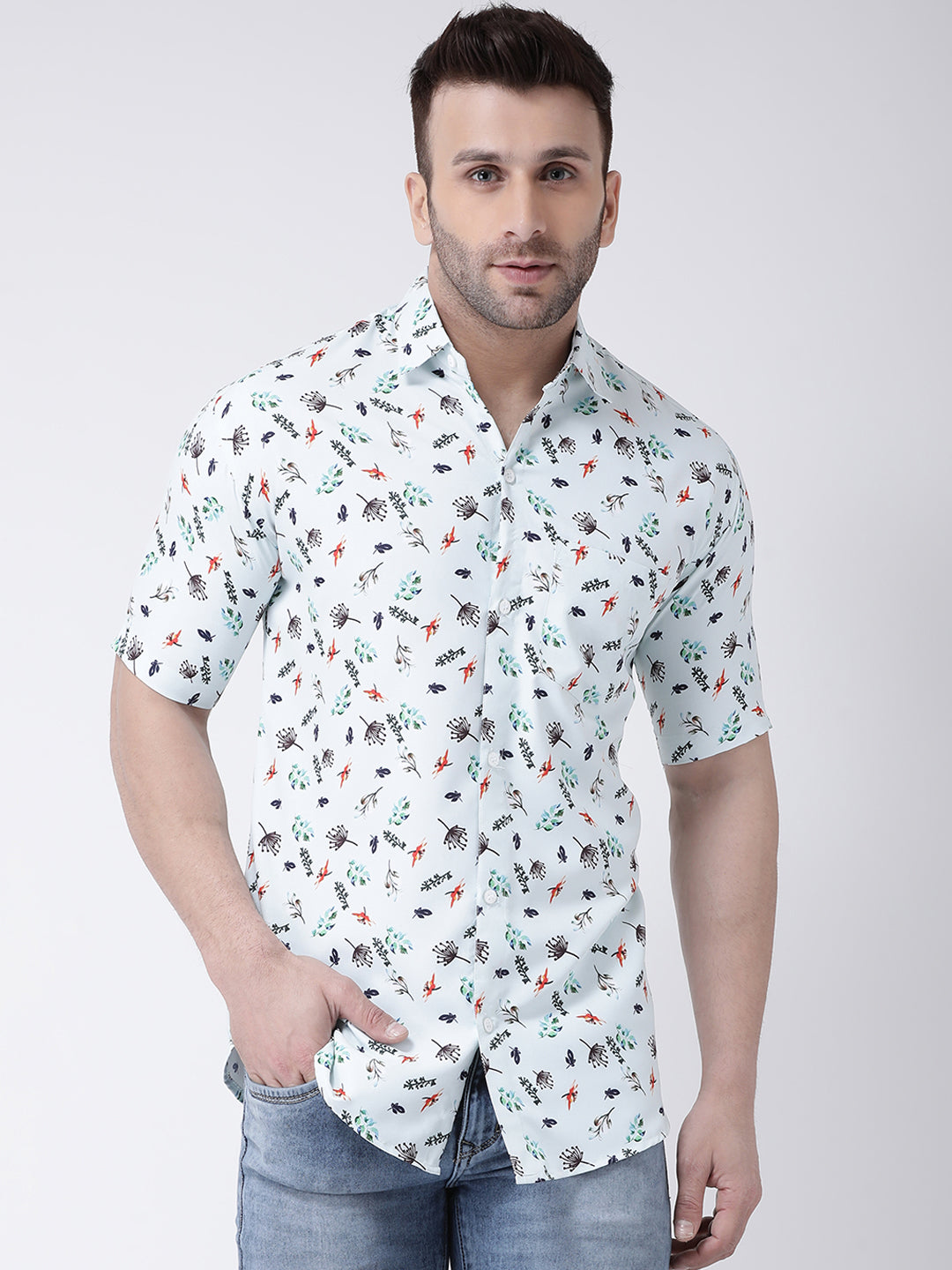 RIAG Multi color Men's Half Sleeves Printed Shirt - Distacart
