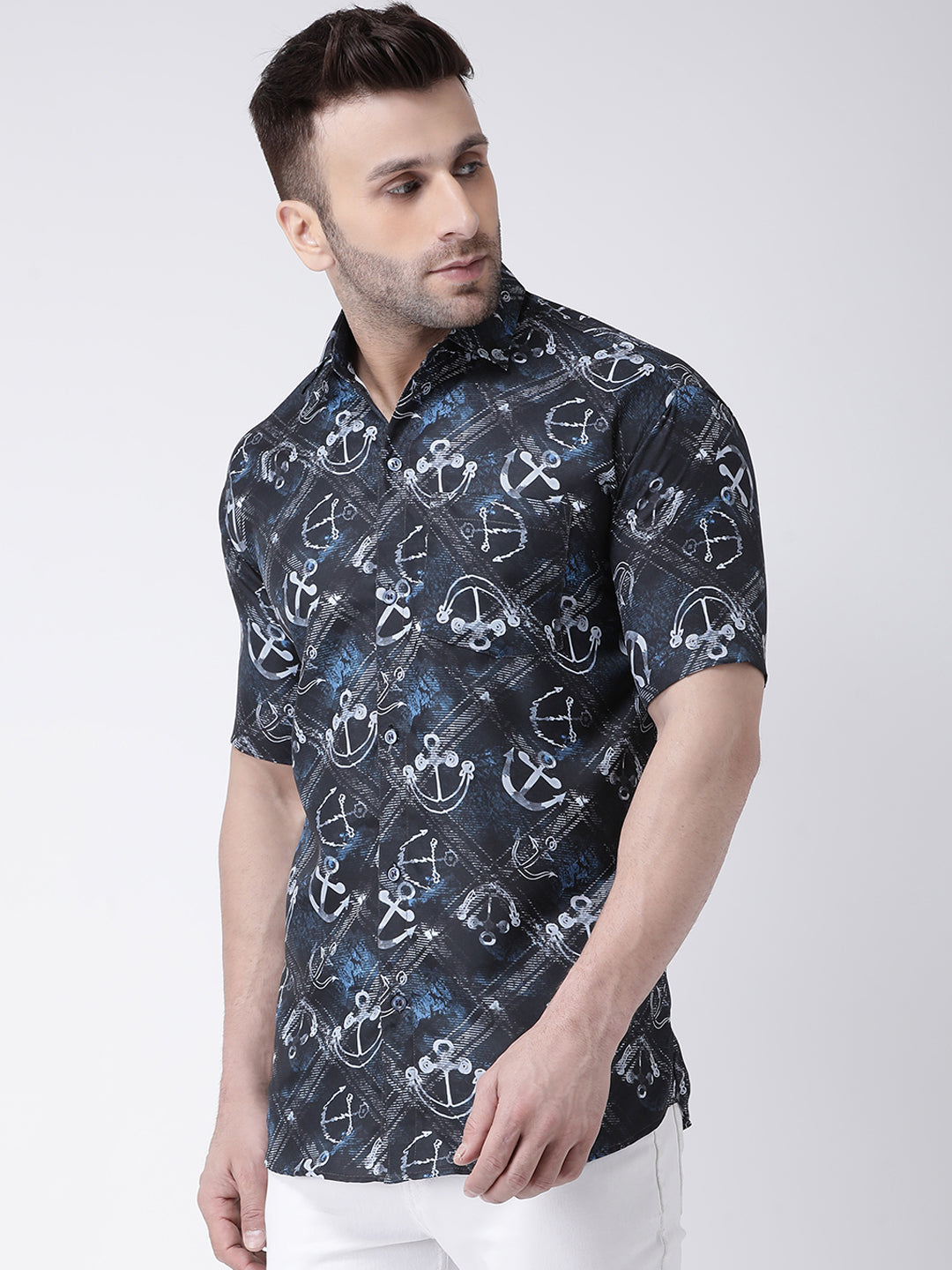 RIAG Multi color Men's Half Sleeves Printed Shirt - Distacart