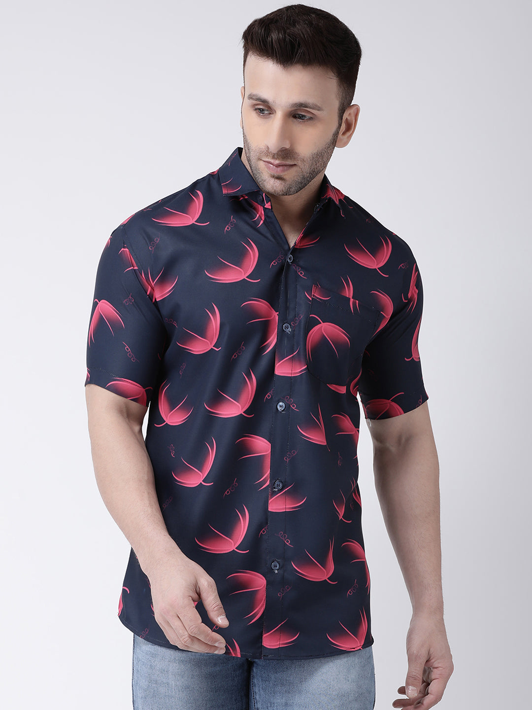RIAG Multi color Men's Half Sleeves Printed Shirt - Distacart