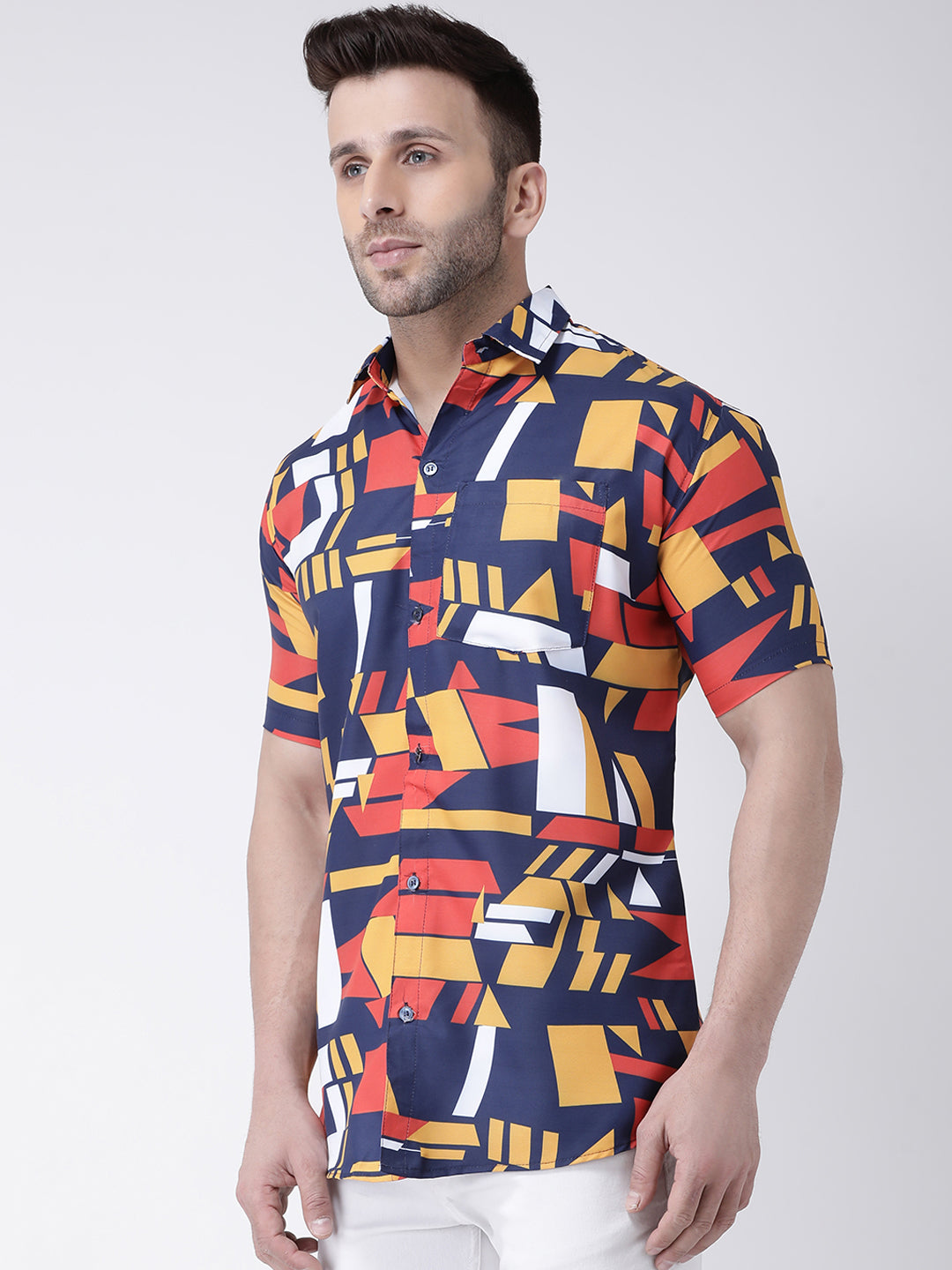 RIAG Multi color Men's Half Sleeves Printed Shirt - Distacart