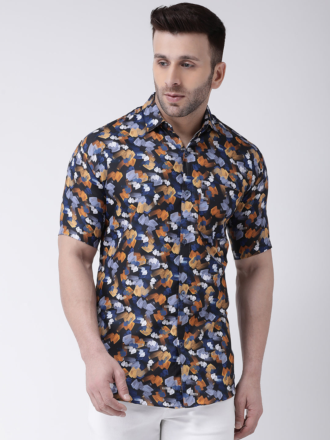 RIAG Multi color Men's Half Sleeves Printed Shirt - Distacart
