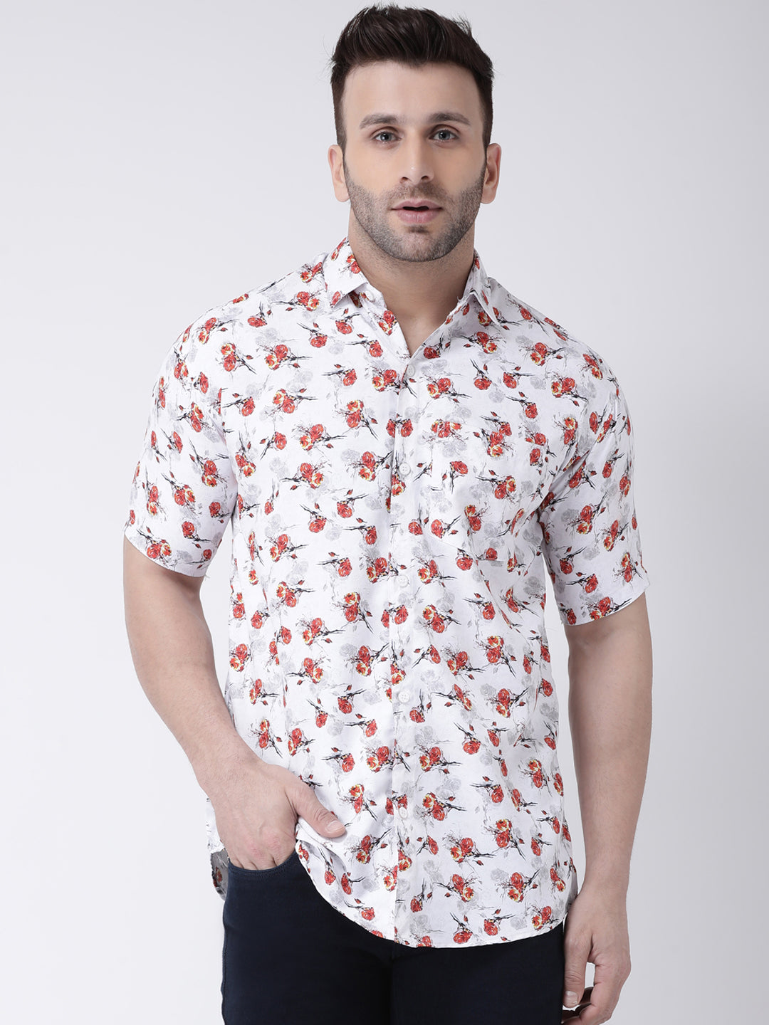 RIAG Multi color Men's Half Sleeves Printed Shirt - Distacart