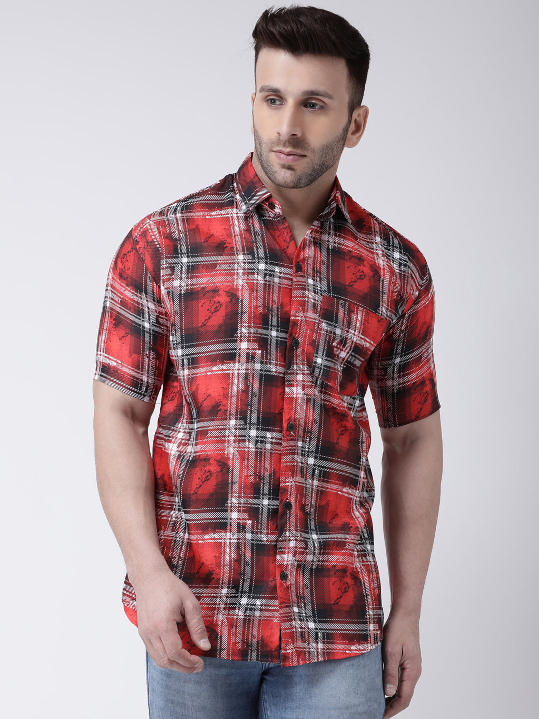 RIAG Multi color Men's Half Sleeves Printed Shirt - Distacart