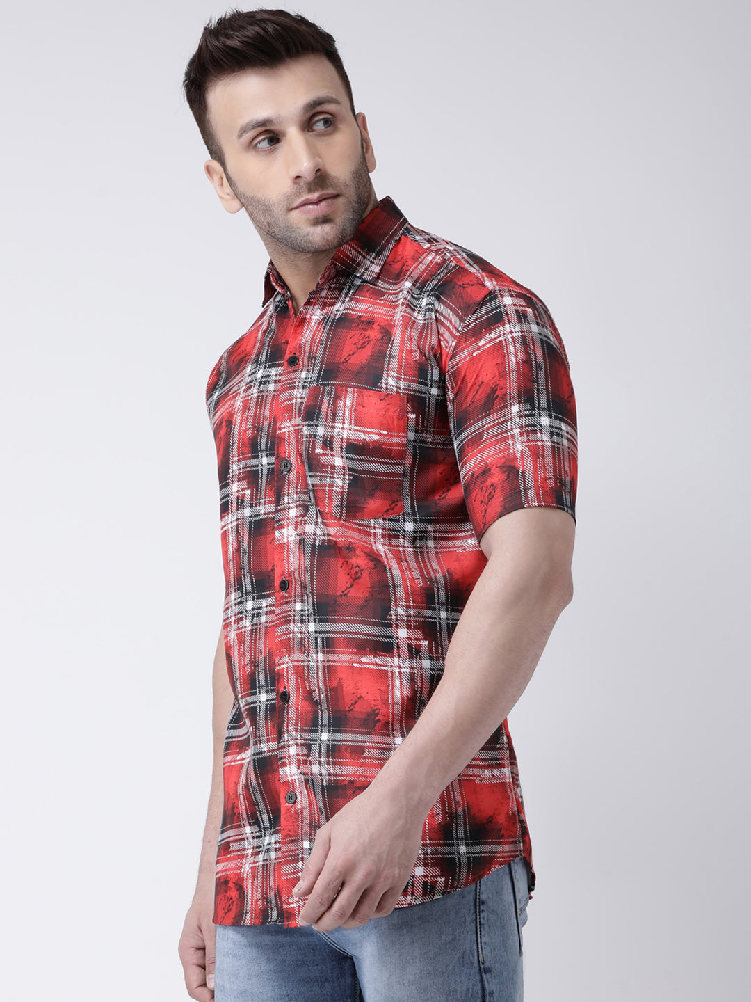 RIAG Multi color Men's Half Sleeves Printed Shirt - Distacart