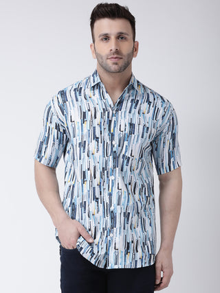 RIAG Multi color Men's Half Sleeves Printed Shirt - Distacart
