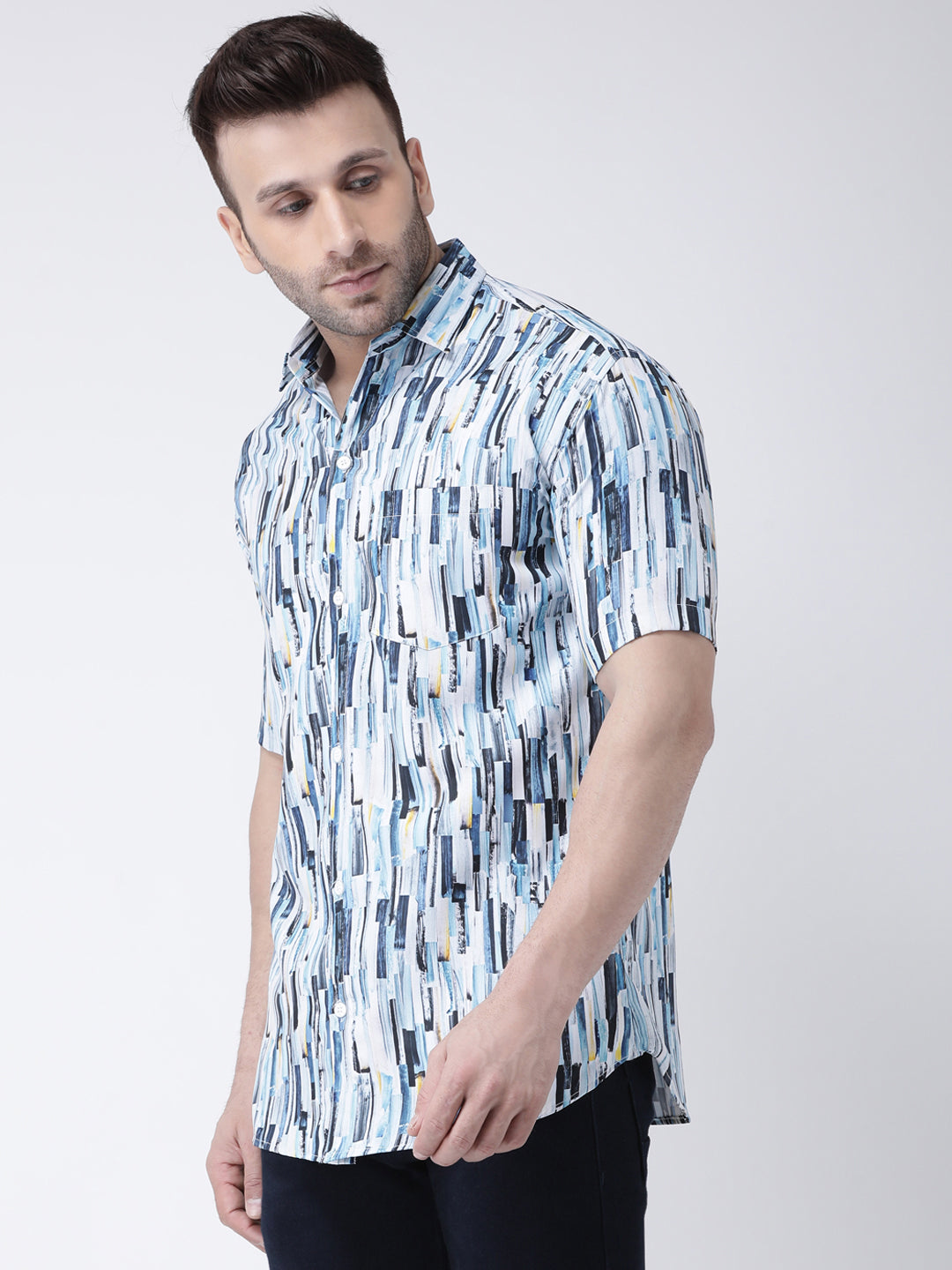 RIAG Multi color Men's Half Sleeves Printed Shirt - Distacart