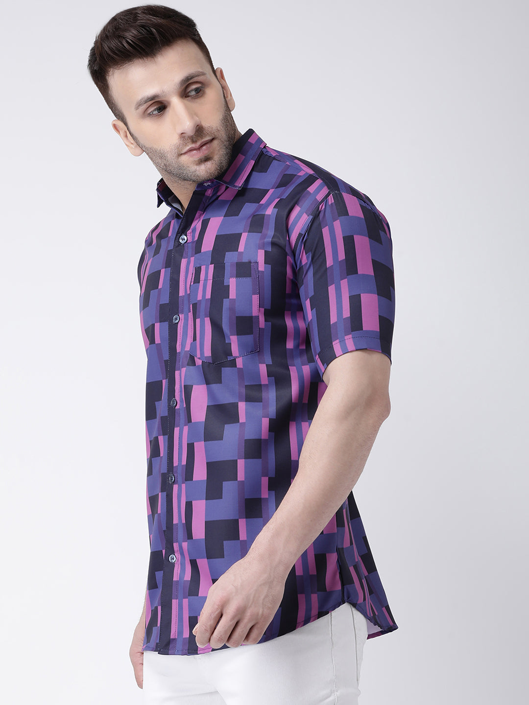 RIAG Multi color Men's Half Sleeves Printed Shirt - Distacart