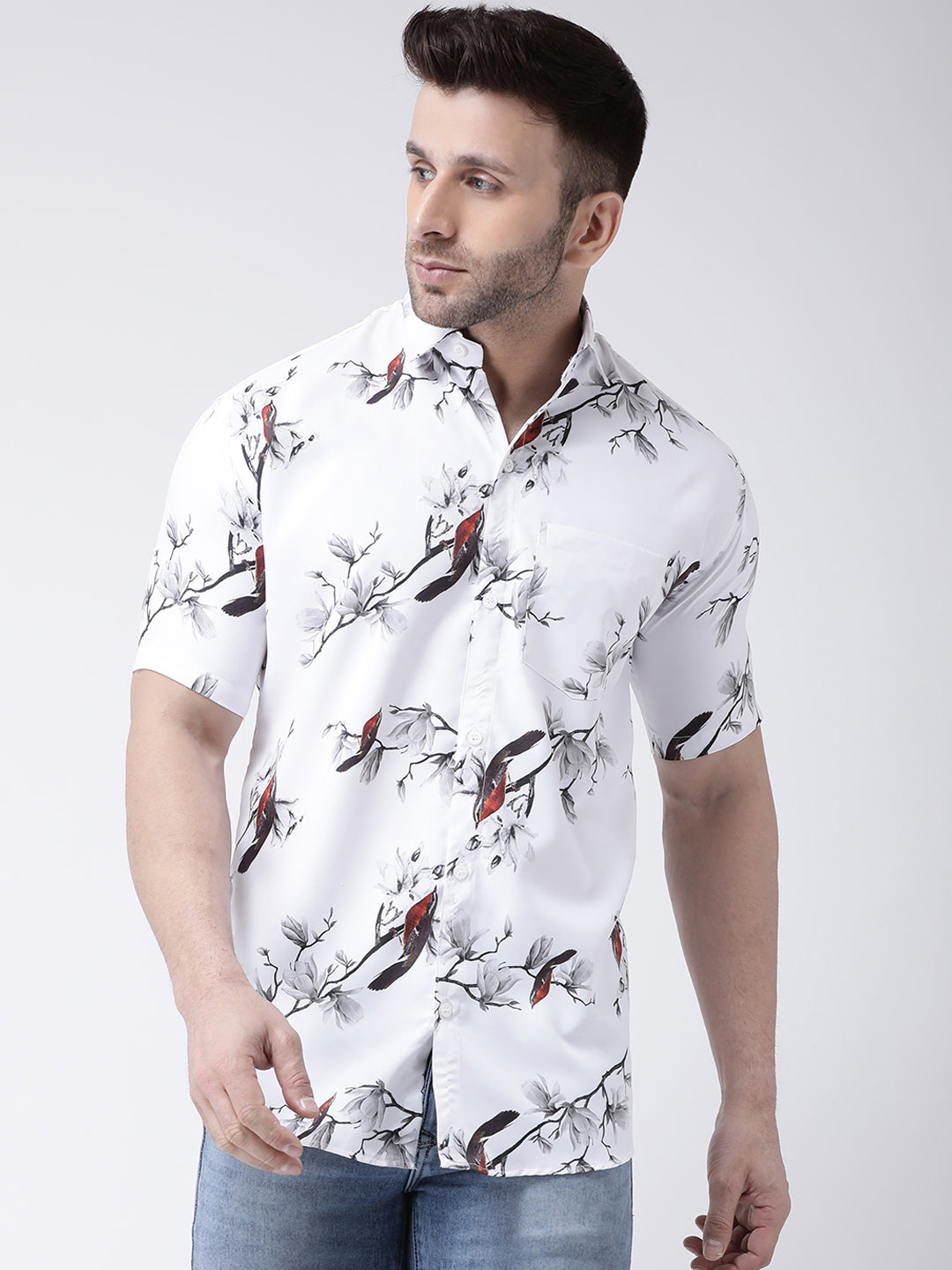 RIAG Multi color Men's Half Sleeves Printed Shirt - Distacart