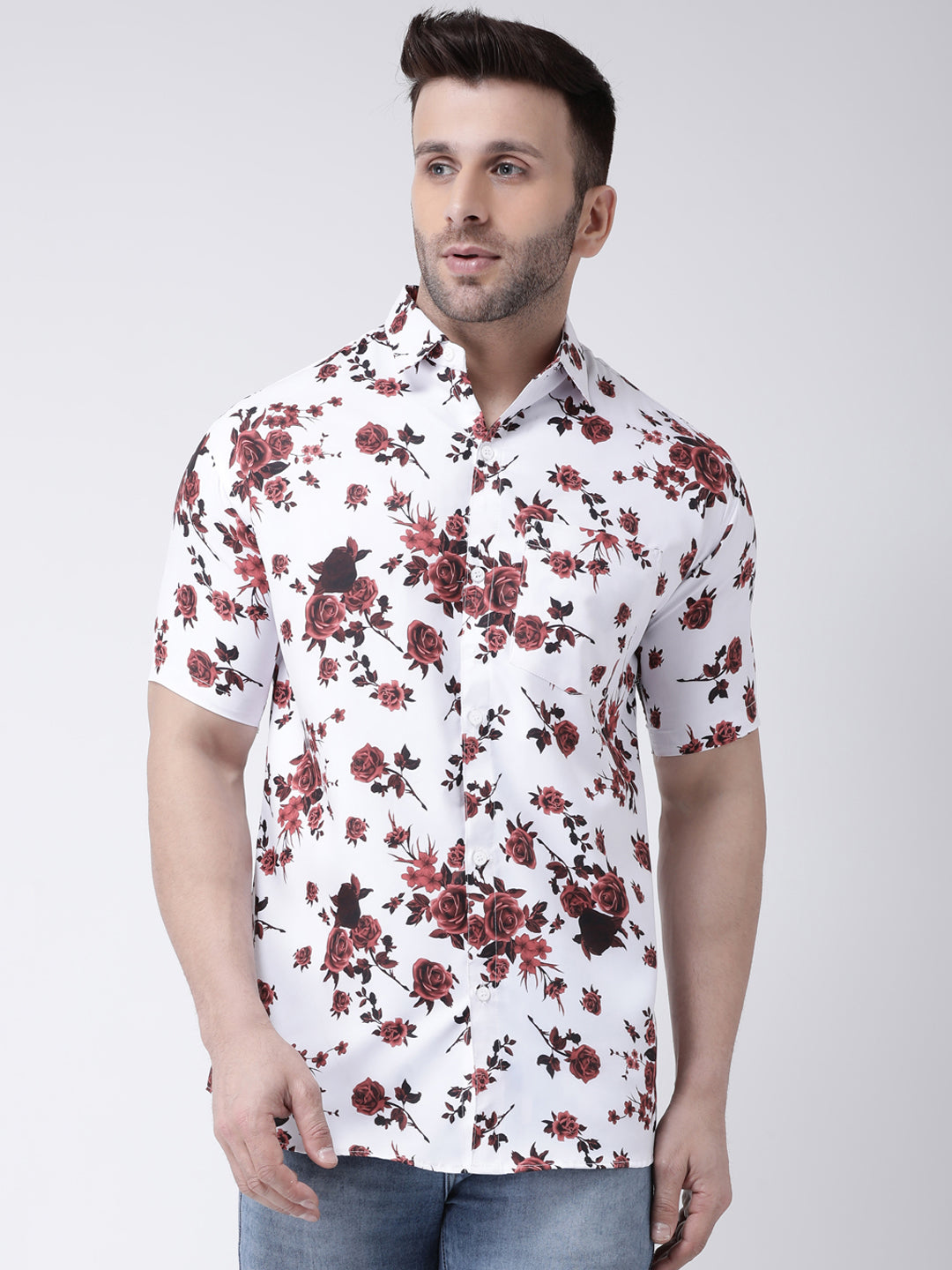 RIAG Multi color Men's Half Sleeves Printed Shirt - Distacart