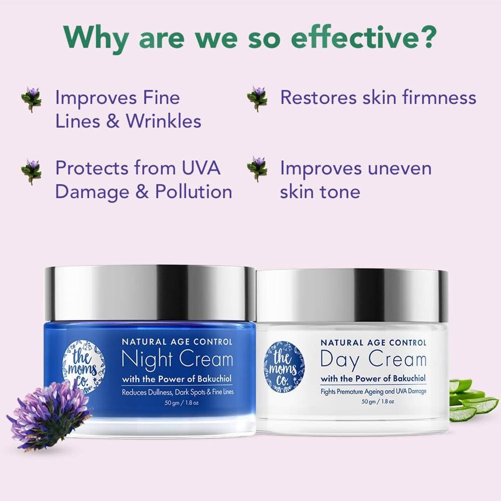 The Moms Co Natural Age Control Day And Night Care Combo - Distacart